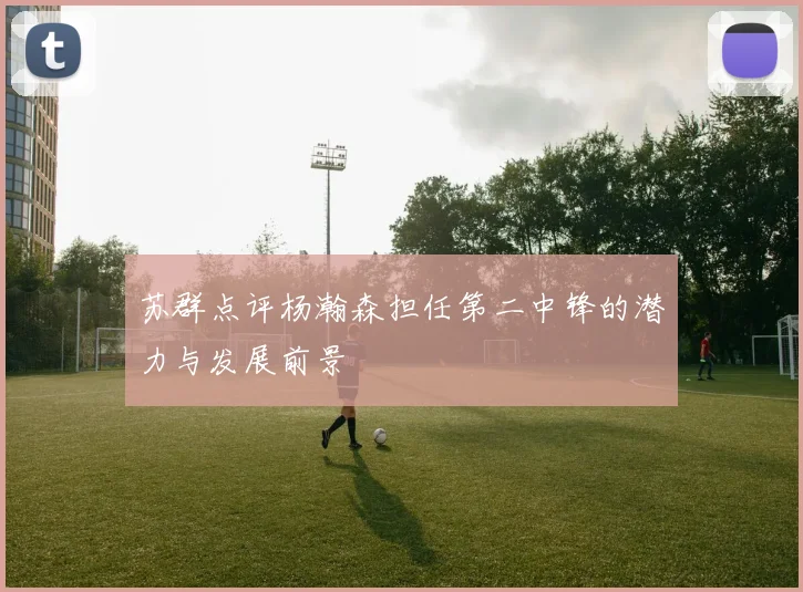 苏群点评杨瀚森担任第二中锋的潜力与发展前景