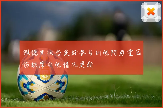 佩德里状态良好参与训练阿劳霍因伤缺席合练情况更新